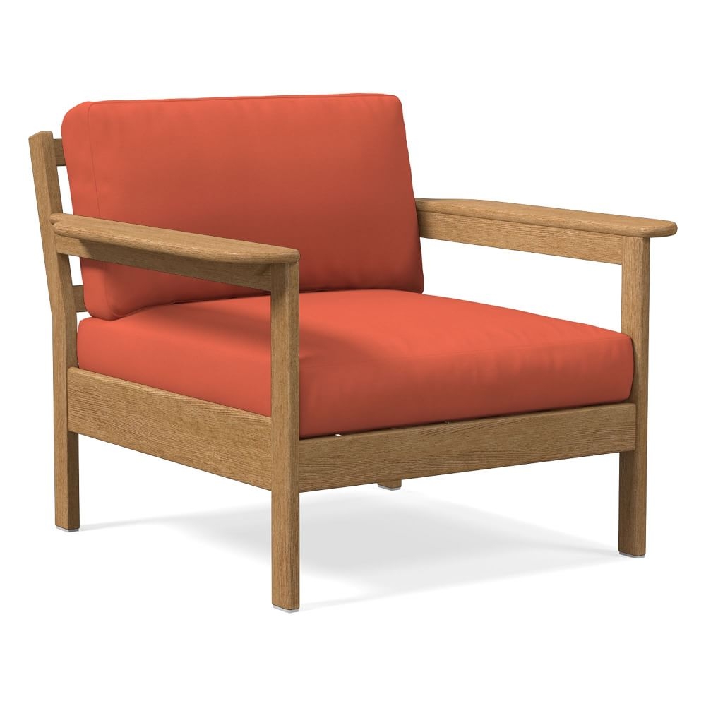 Open Box: Playa Collection Lounge Chair Cushion Cover, Canvas, Persimmon - Image 0