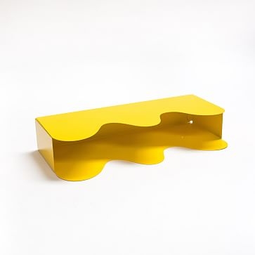 Closed Mondays Wave Shelf, Yellow - Image 0