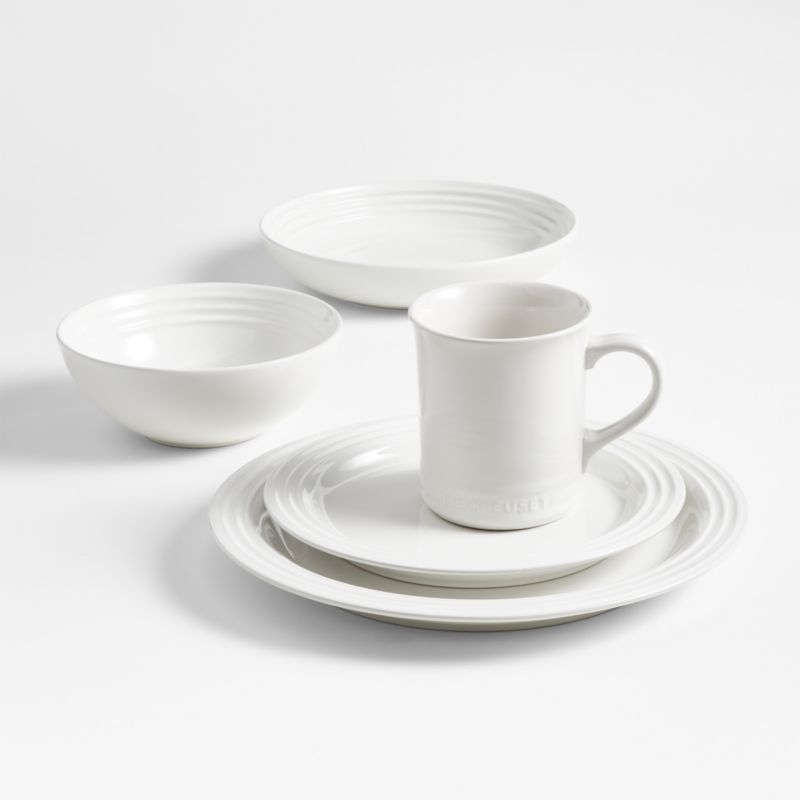 Le Creuset ® White Dinner Plates, Set of 4 - Image 2