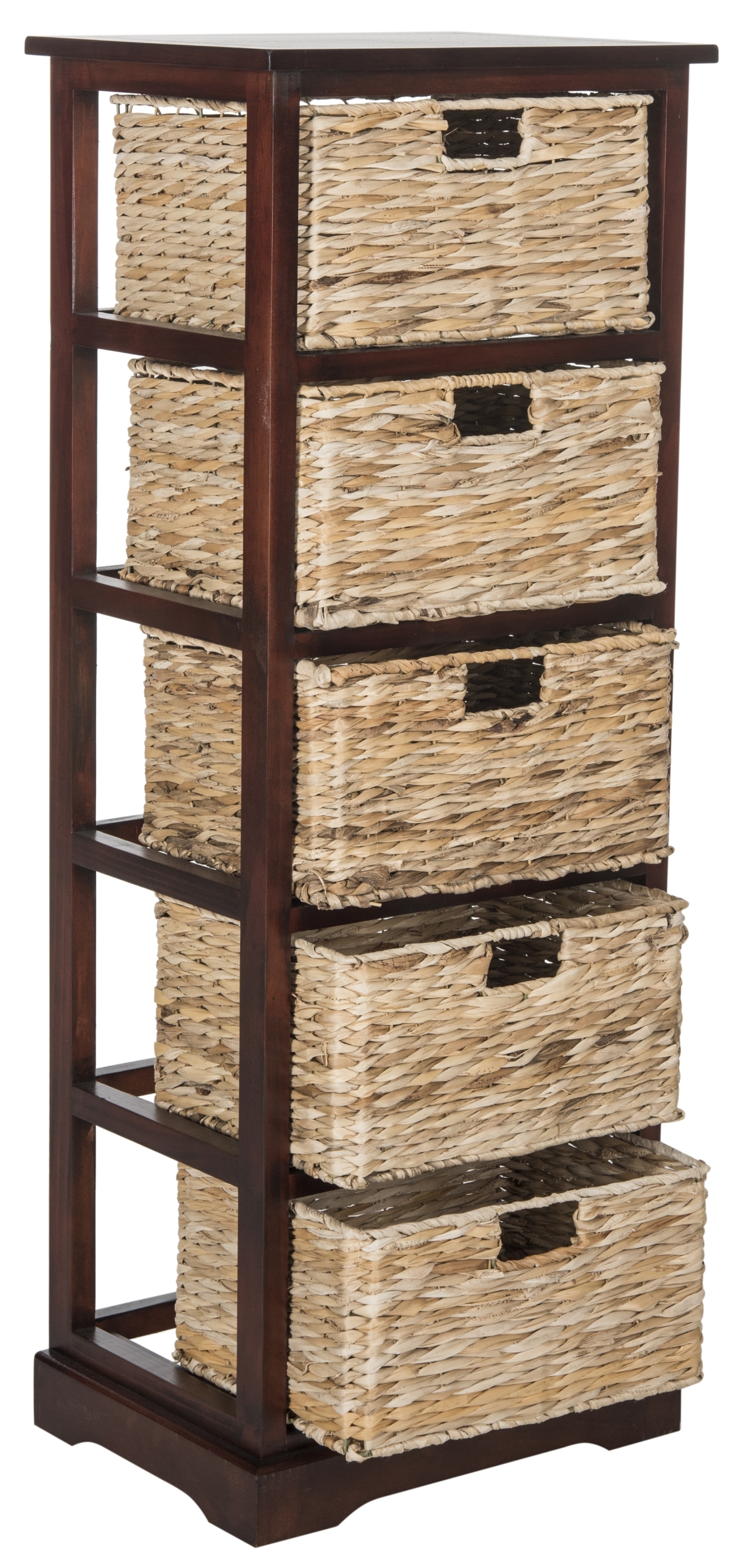 Vedette 5 Basket Storage Tower - Cherry - Safavieh - Image 3