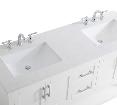 Gray Belleair Double Sink Vanity, 60" - Image 1