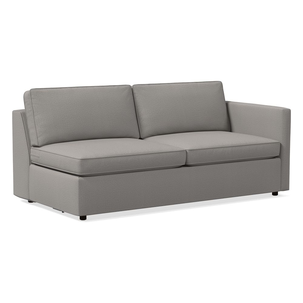 Harris RA Sleeper Sofa, Poly, Yarn Dyed Linen Weave, Pearl Gray, Concealed Supports - Image 0