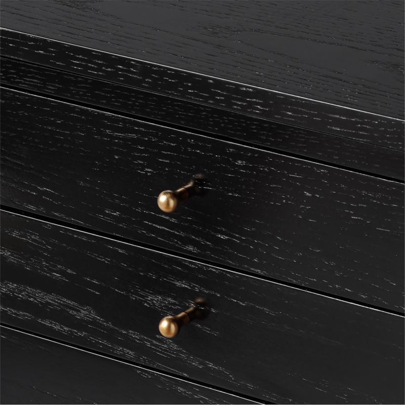 Connoisseur Ebonized Wood Desk with Drawers - Image 7