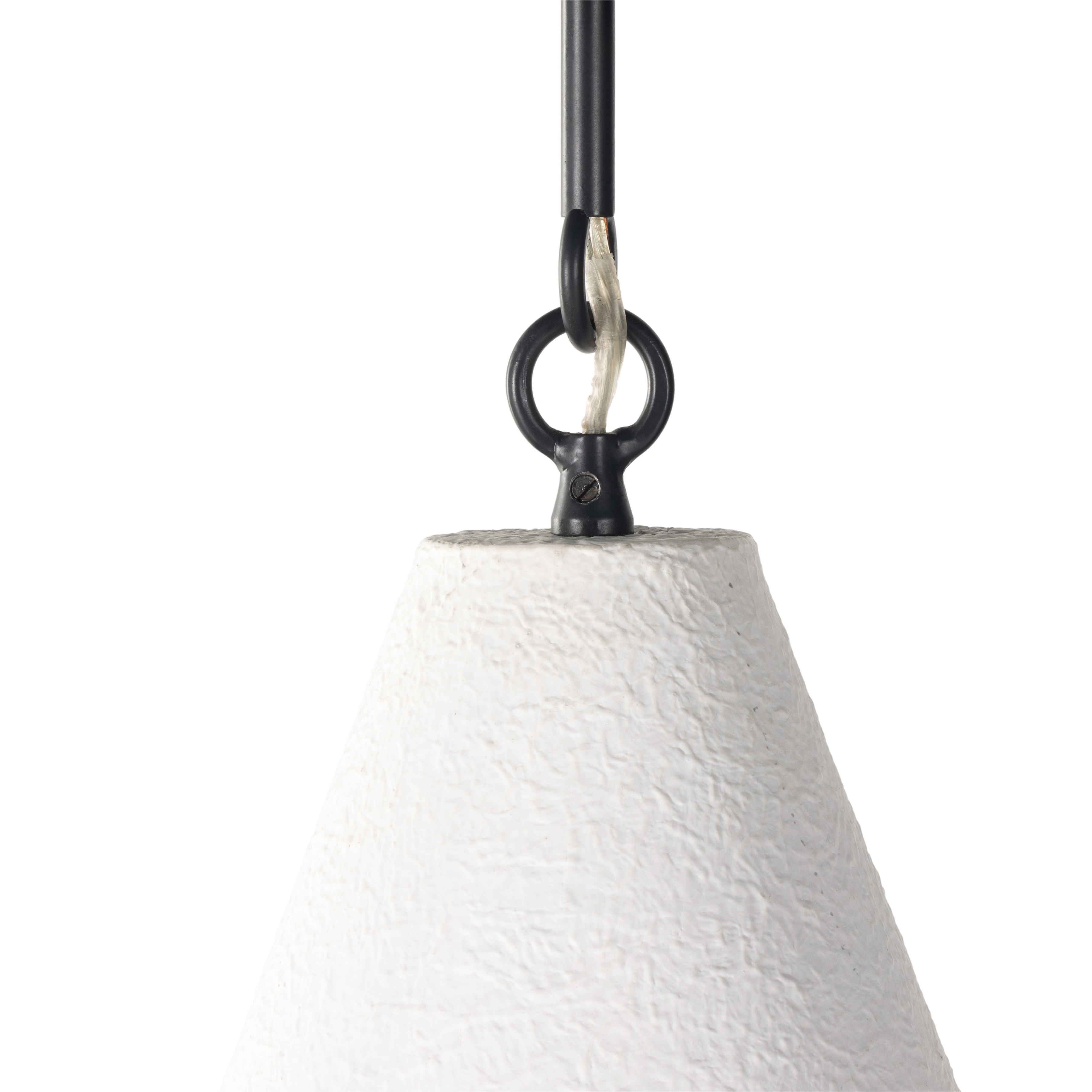 Grazia Pendant-Matte White Plaster - Image 8