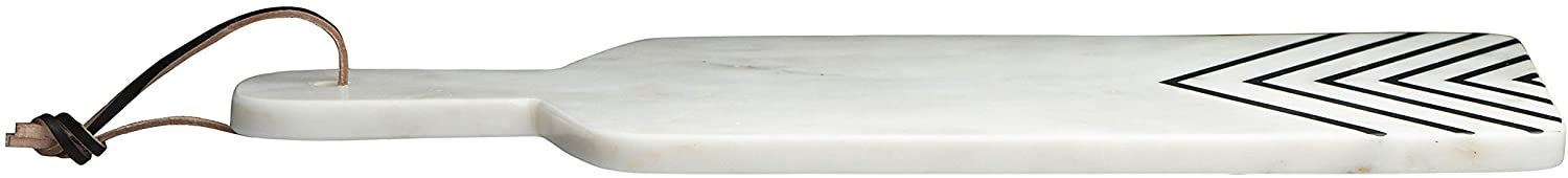 White and Black Chevron Marble Cheese/Cutting Board - Image 4