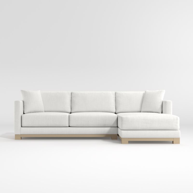Gather Wood Base 2-Piece Sectional Sofa - Image 2