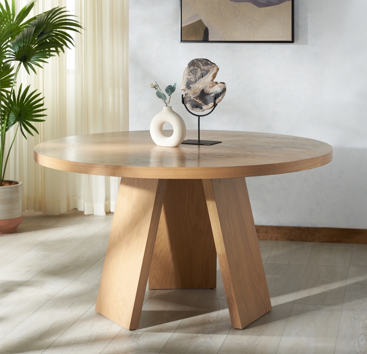 Julianna 54" Wood Dining Table - Natural - Image 1