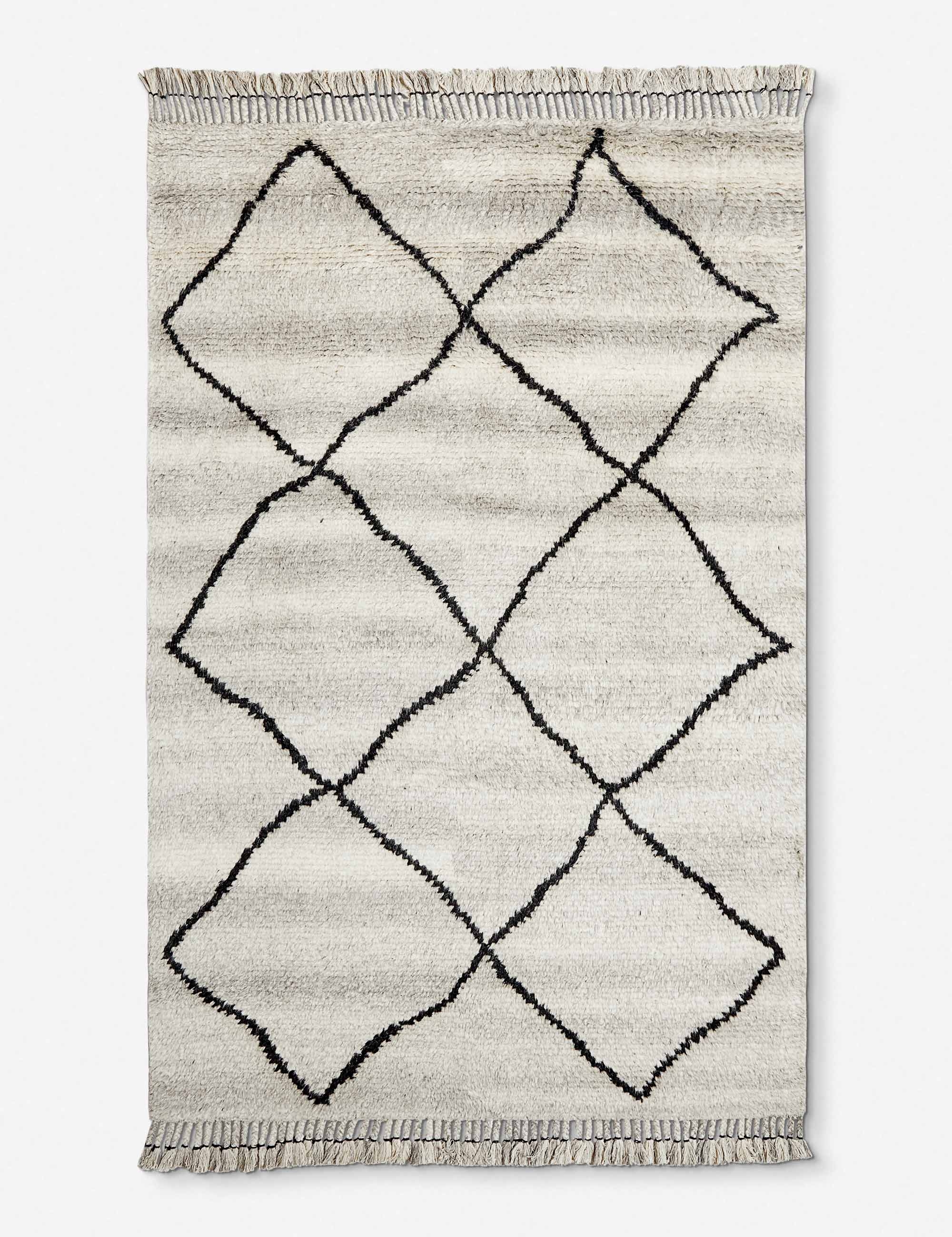 Aya Hand-Knotted Wool-Blend Moroccan Shag Rug - Image 2