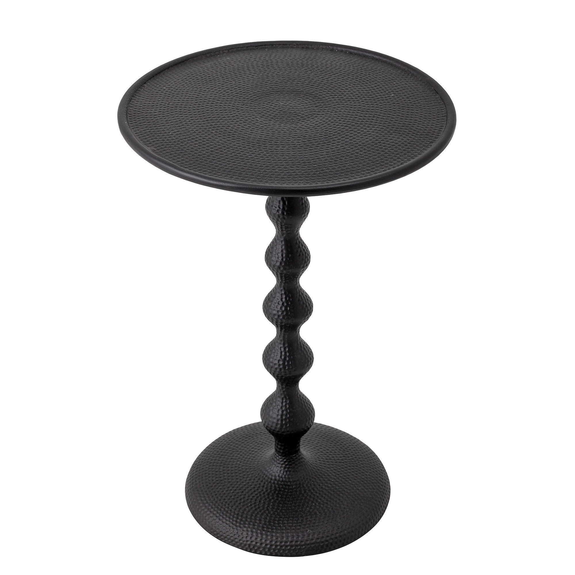 Black Hammered Metal Table - Image 0