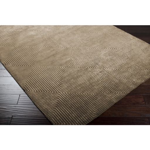 Luminous Brown Indoor 9' x 13' Handmade Rug - Image 1