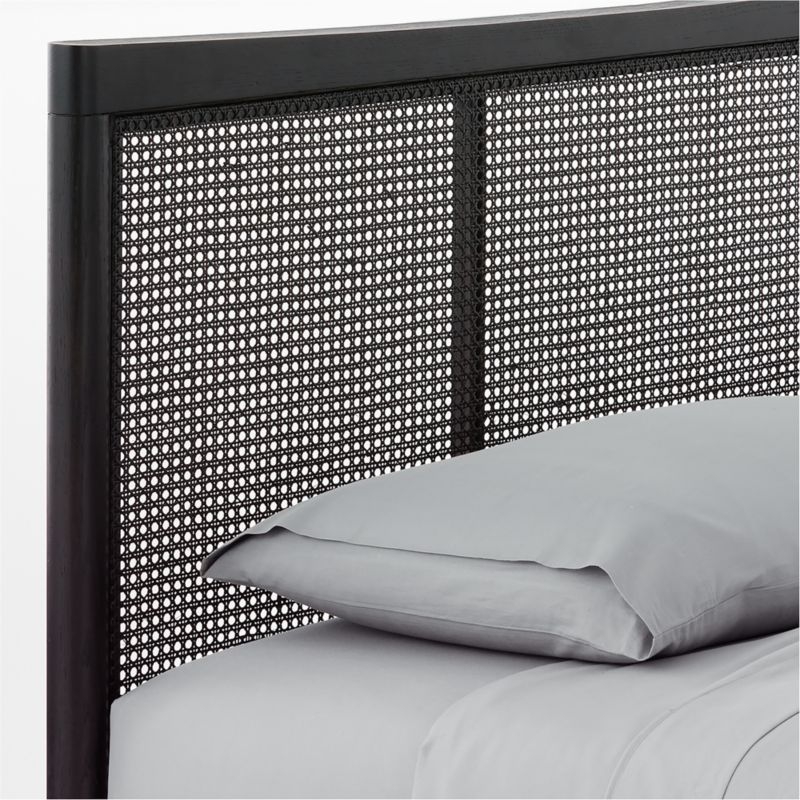 Maeve California King Black Cane Bed - Image 1