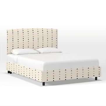 Skyline Upholstered Bed, Queen, Twill, Stone - Image 2