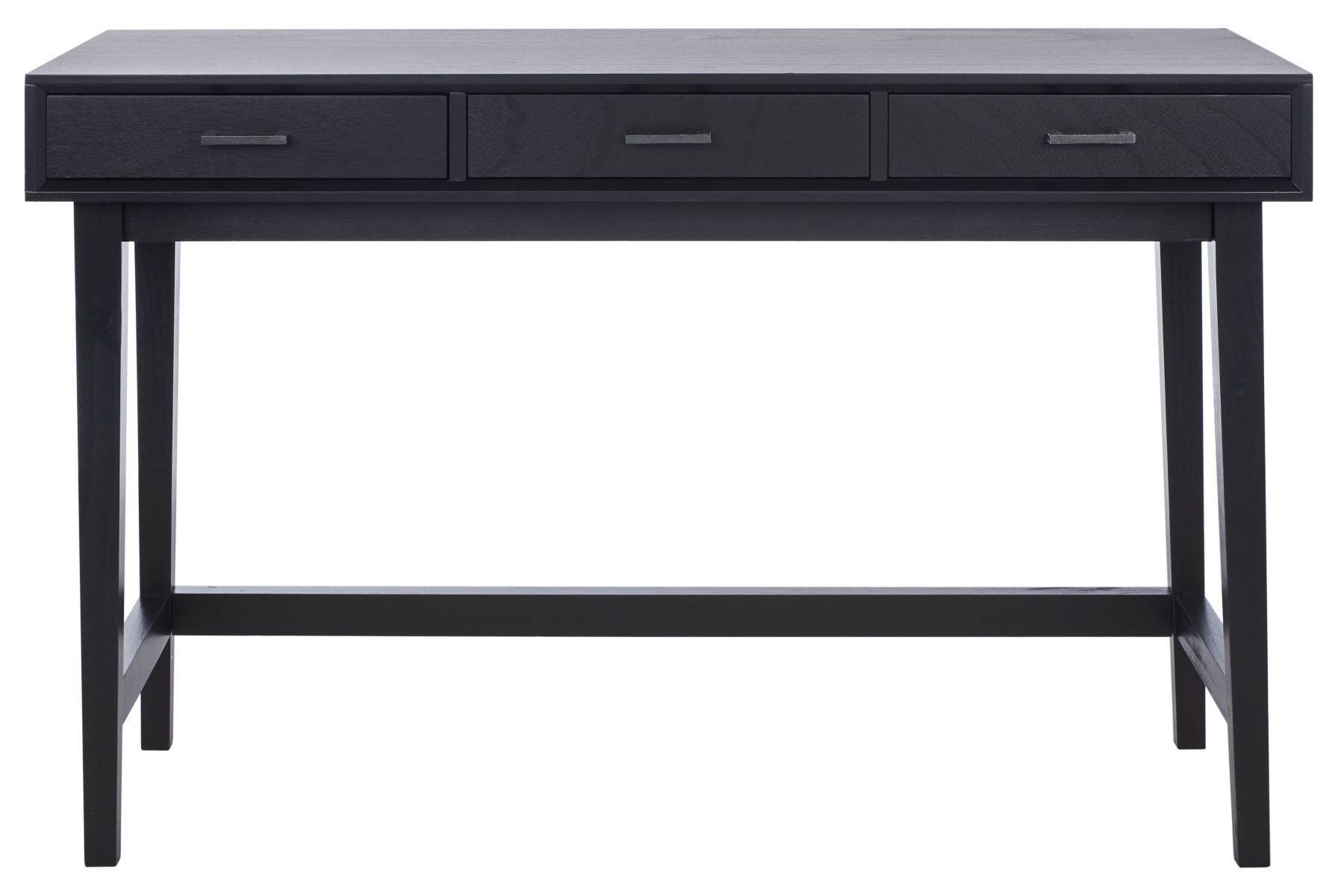 Hawthorn 3 Drawer Desk - Black - Safavieh - Image 0