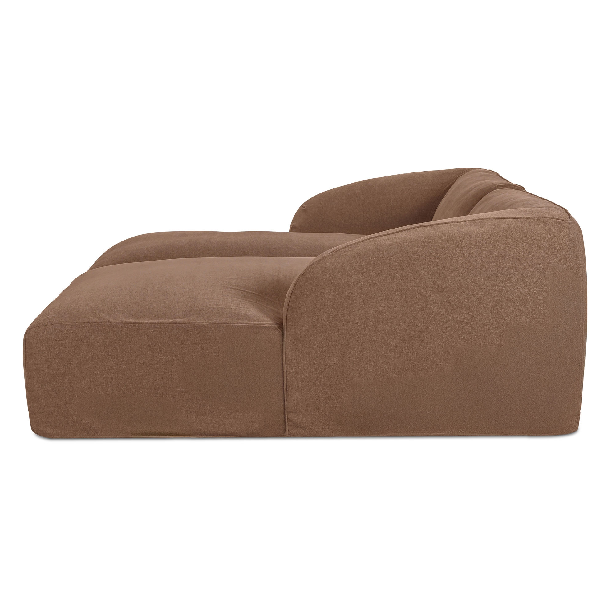 Isla Double Chaise Modular Sectional Mocha - Image 3