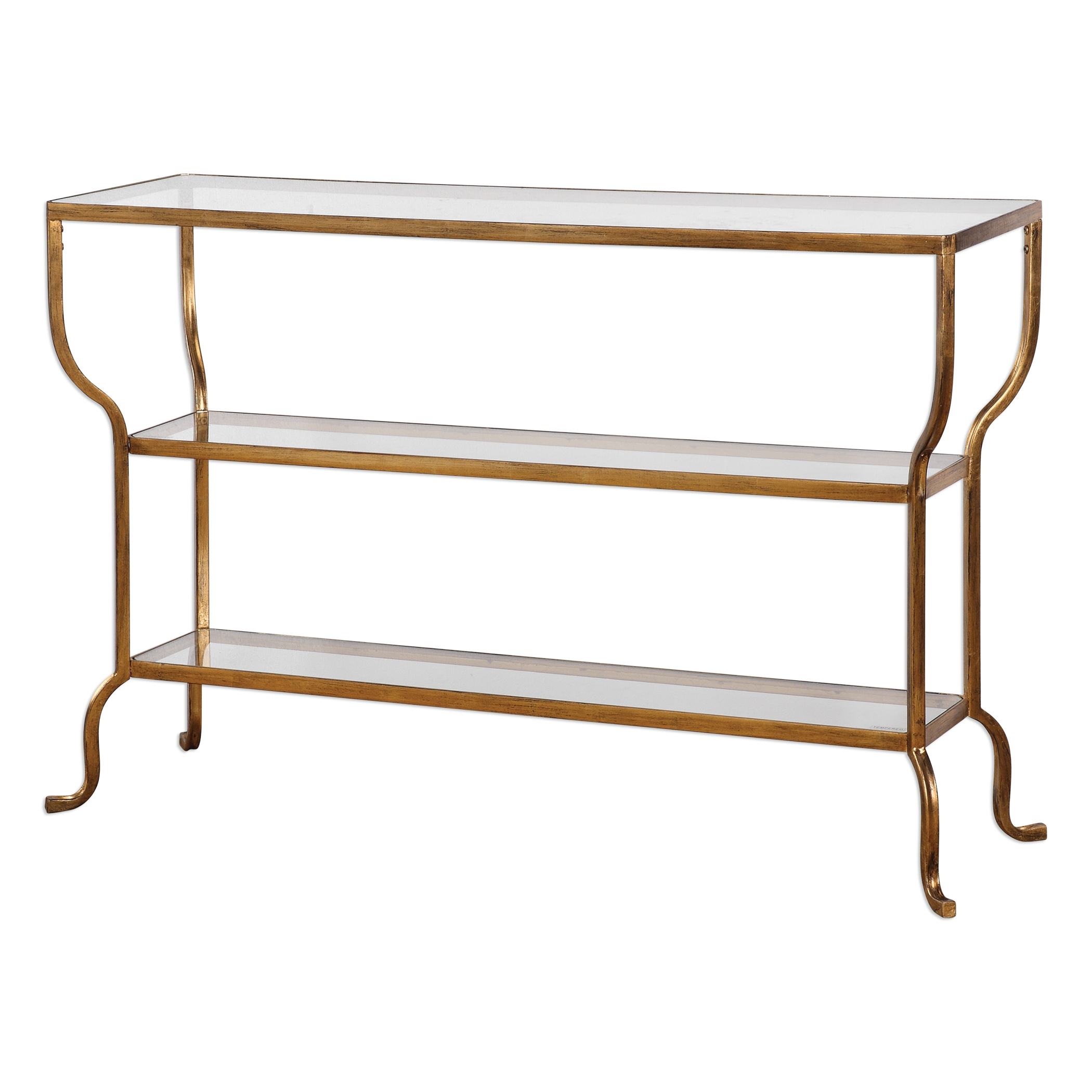 Deline Gold Console Table - Image 2