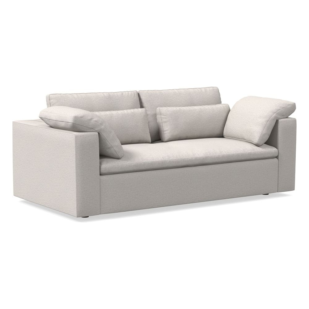 Harmony Modular 82" Bench Cushion Sofa, Standard Depth, Twill, Sand - Image 0