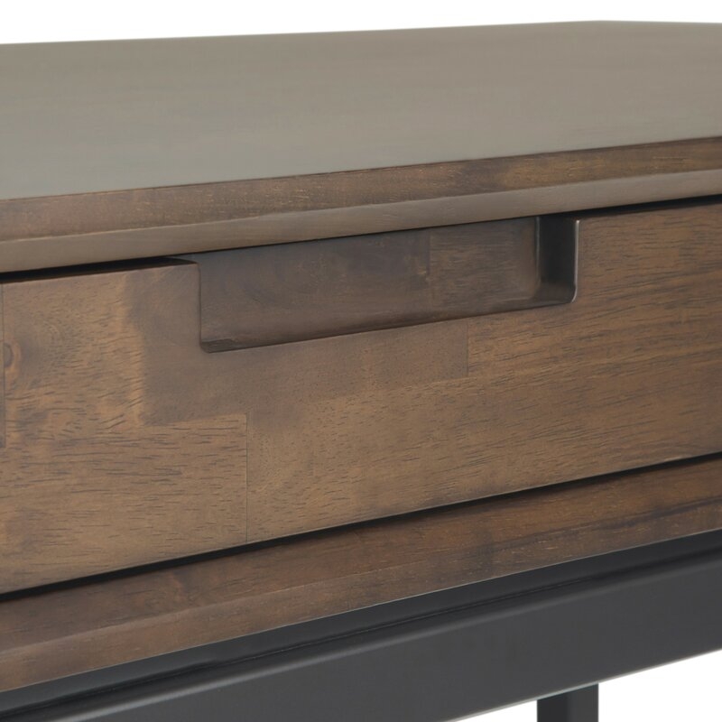 Bertello Solid Wood Desk, Walnut Brown - Image 4