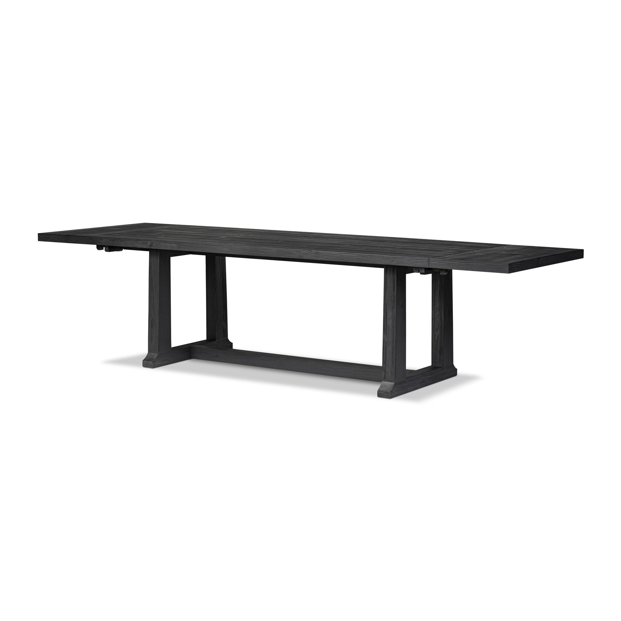 Otto Extension Dining Table - Black Pine - Image 0