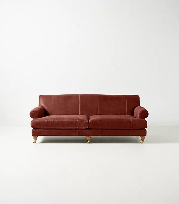 Willoughby Two-Cushion Leather Sofa - Image 0