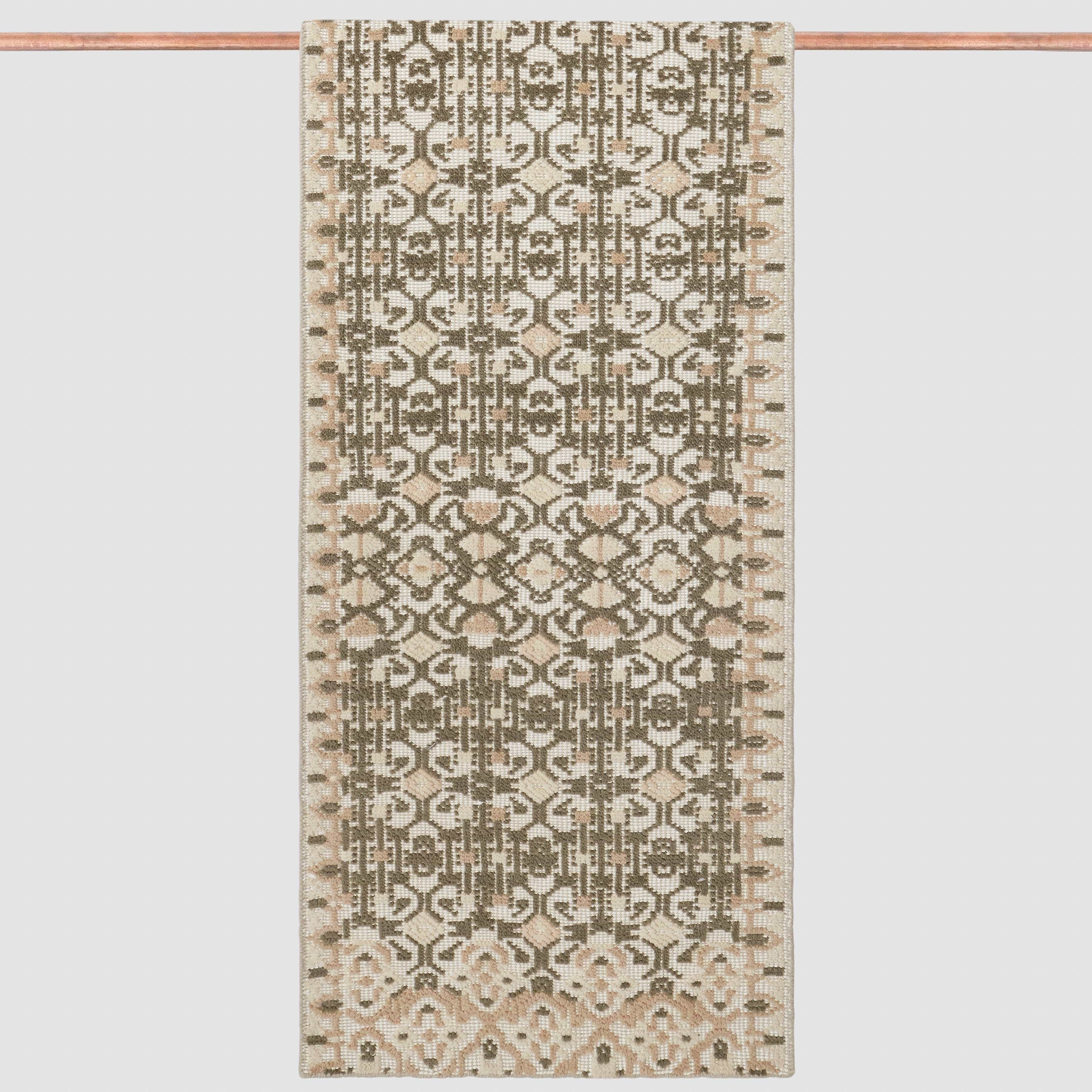 The Citizenry Hanita Hand-Knotted Accent Rug | 3' x 5' | Olive - Image 4