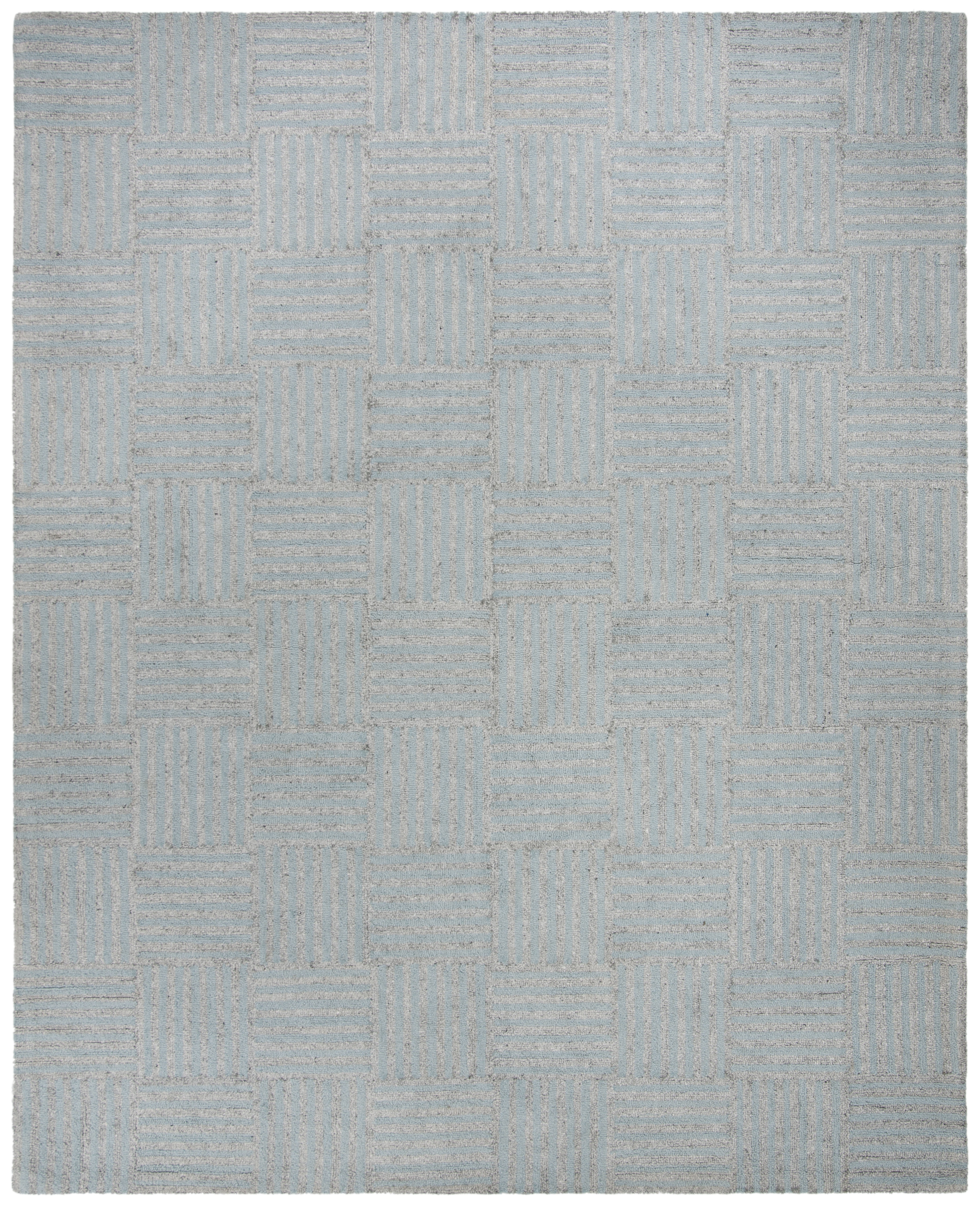 Arlo Home Hand Tufted Area Rug, ABT602M, Blue/Grey,  8' X 10' - Image 0