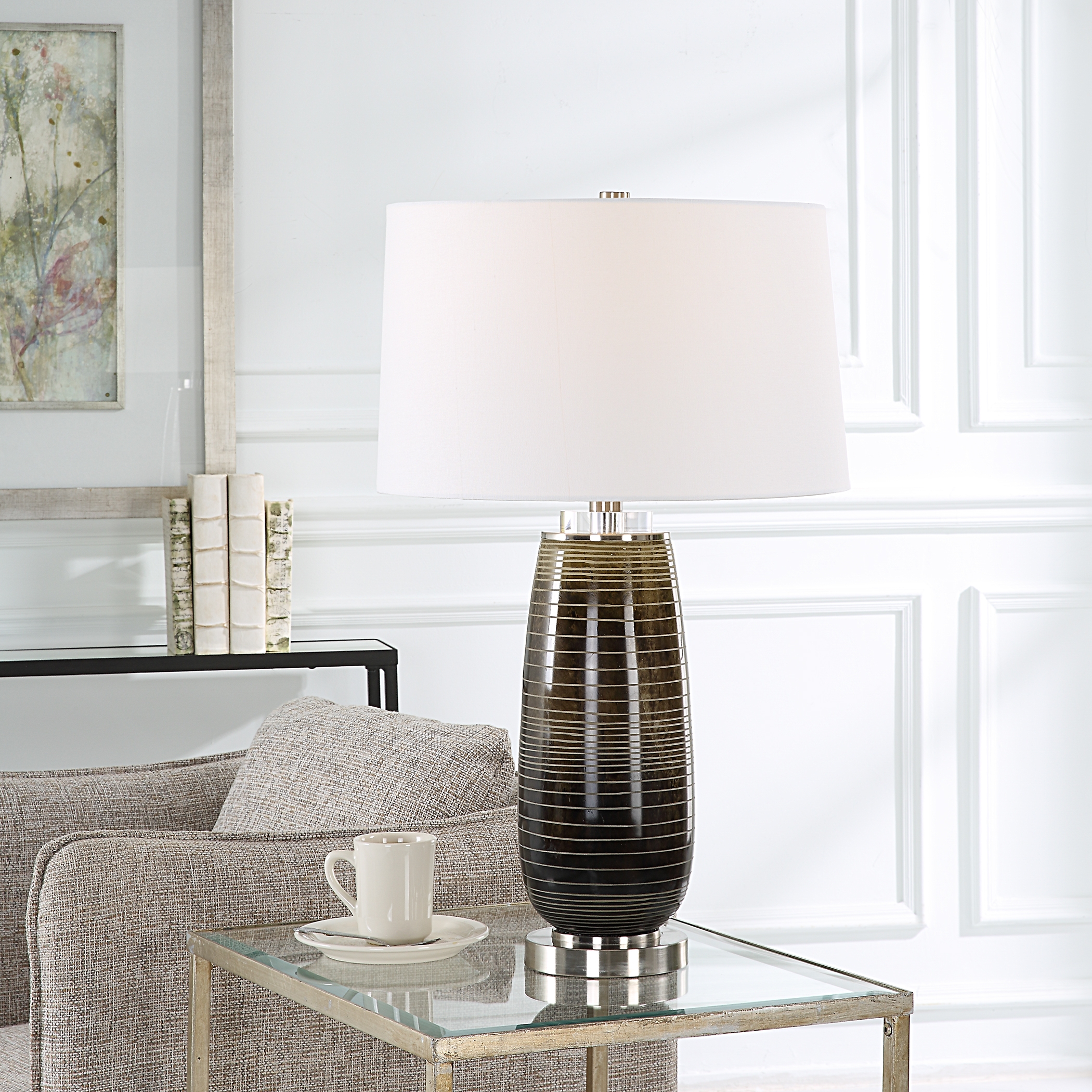 Alamance Rustic Bronze Table Lamp - Image 1