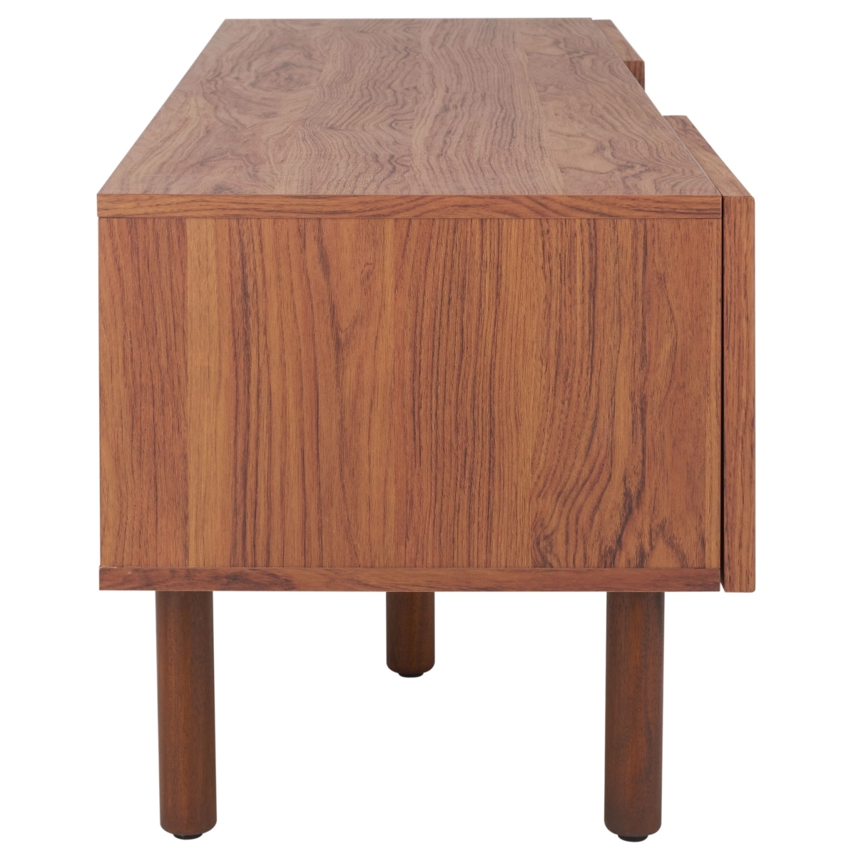 Silvanna 2 Door Media Stand - Walnut / Natural - Safavieh - Image 6