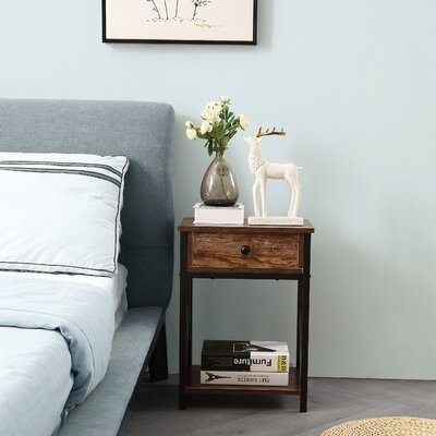 Two Retro Bedside Tables With Drawers - Image 0