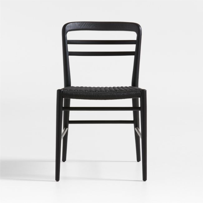 Lausen Black Wood Dining Chair - Image 0