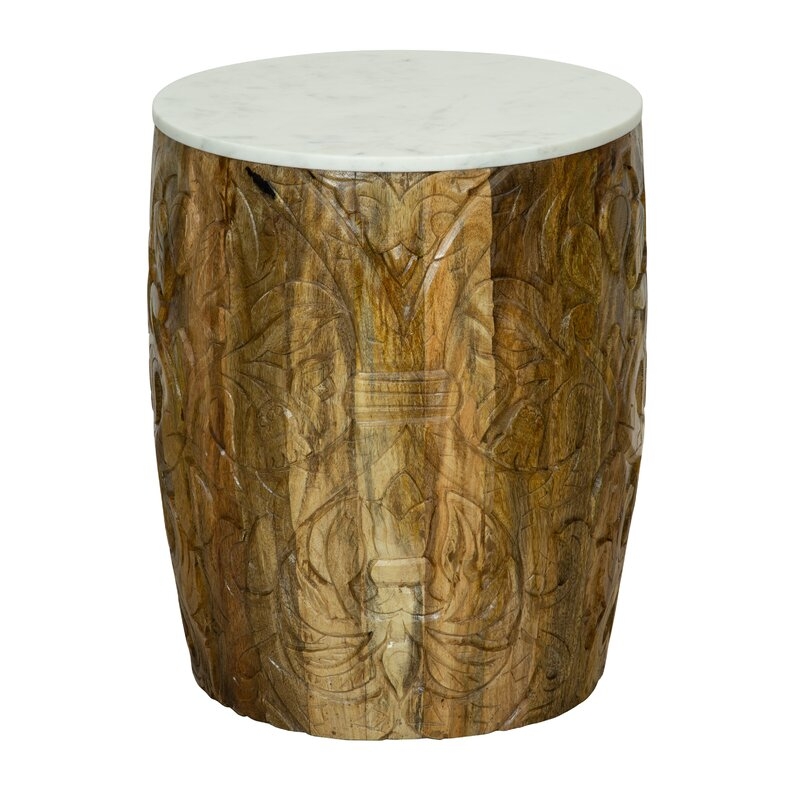 Selamat Designs Florence Broadhurst Tree Stump End Table Table Base Color: Natural Wood - Image 0
