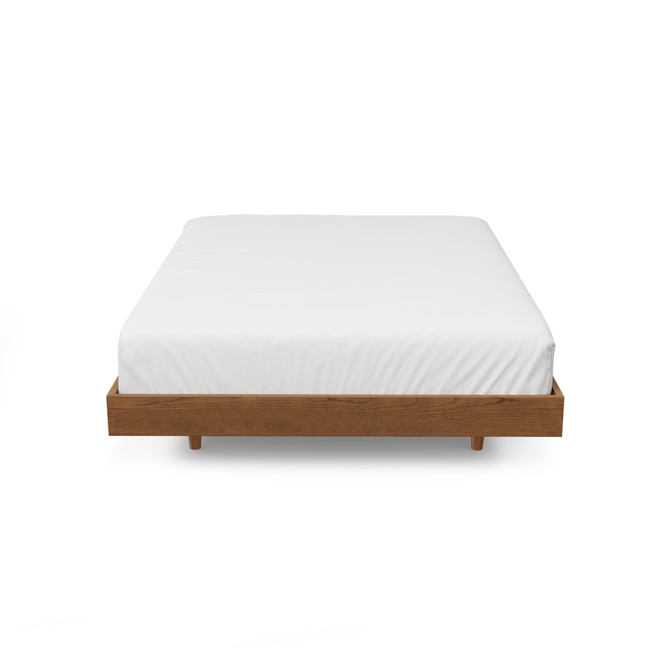 Basi Queen Bed Frame - Smoked Oak - Image 2