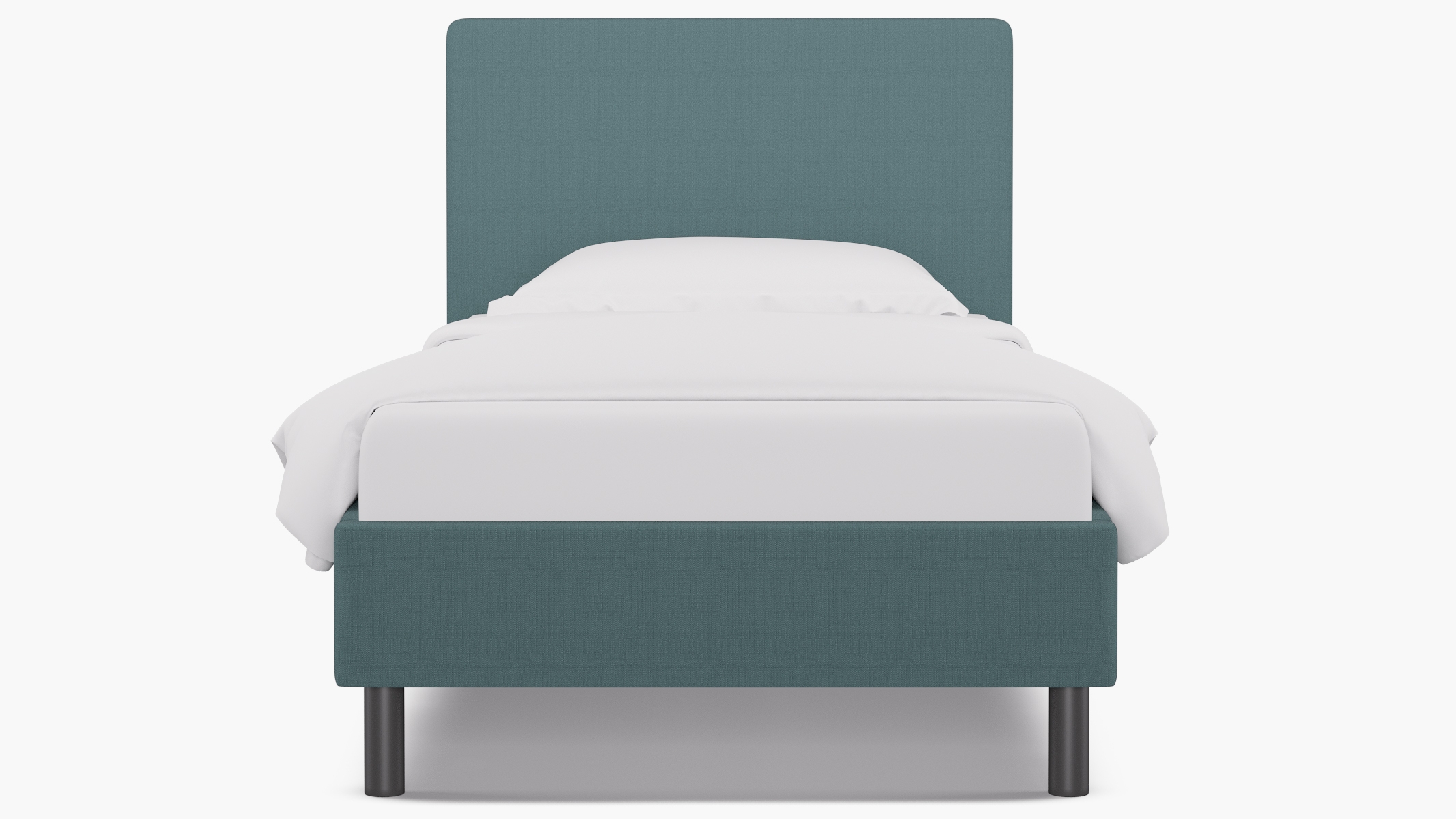 Tailored Platform Bed, Seaglass Everyday Linen, Twin - Image 0