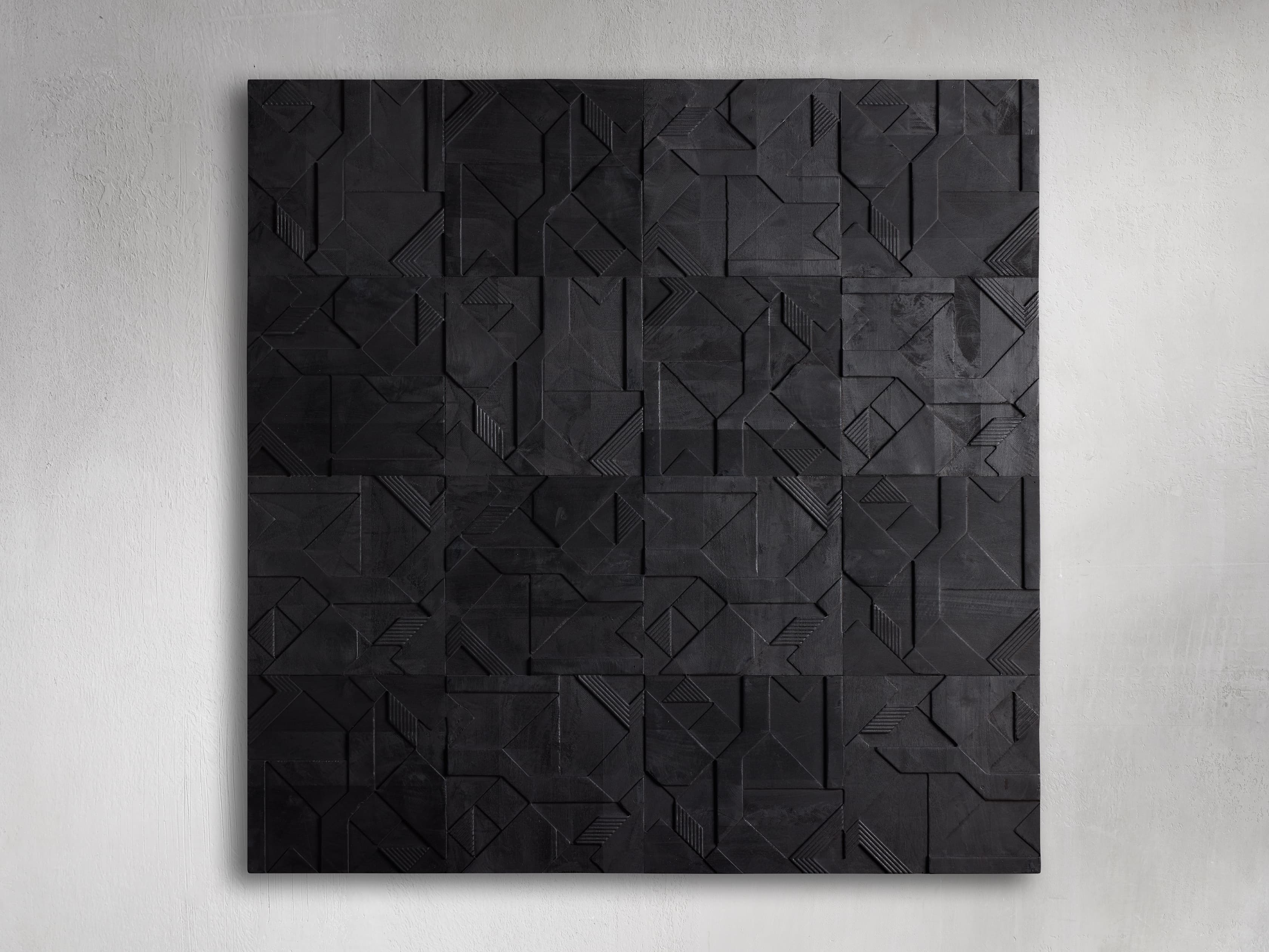 Omala Wall Panel in Wood Black - Image 0