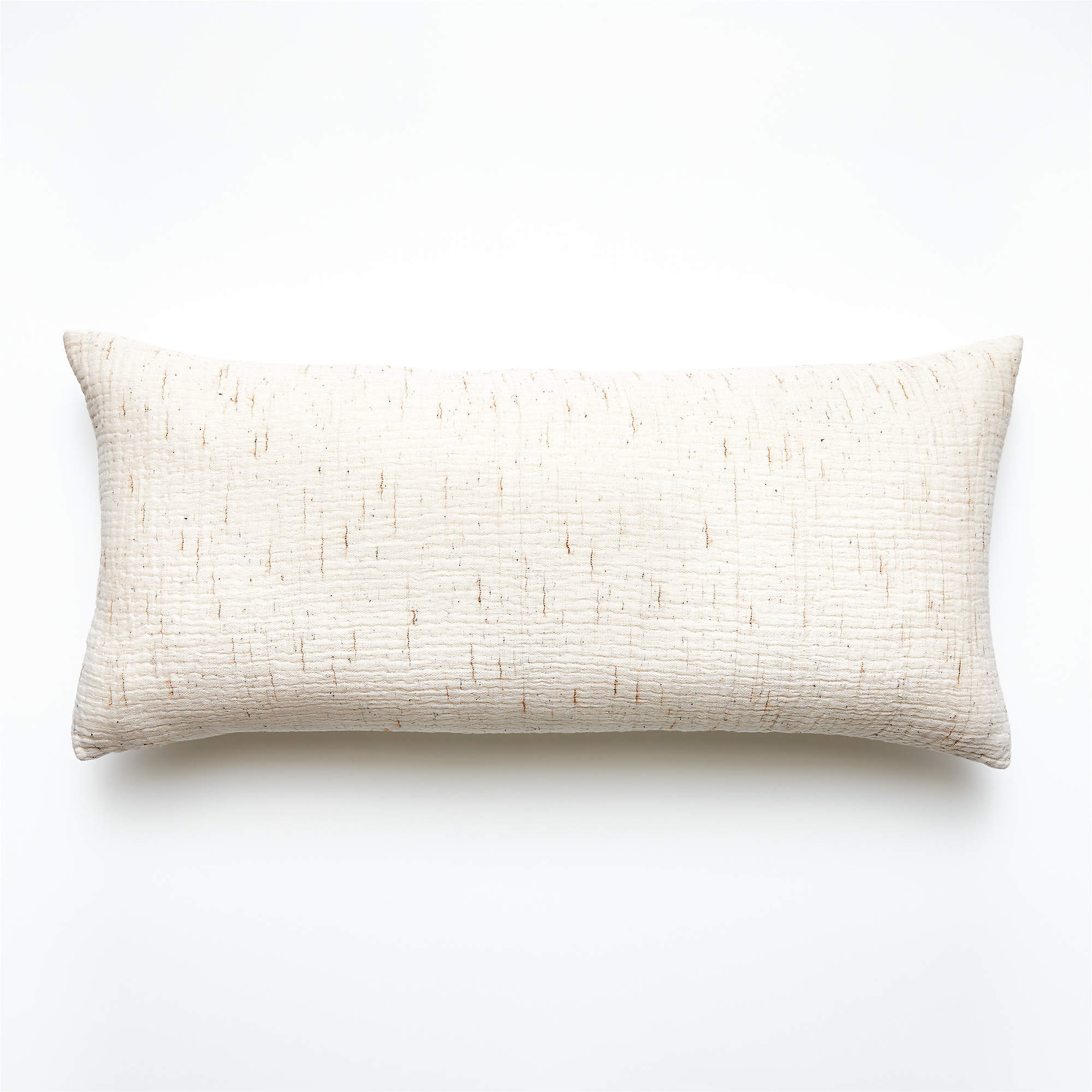 Nett Ivory Pillow with Down-Alternative Insert, 36" x 16" - Image 0