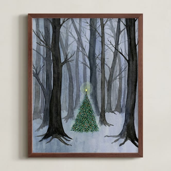 Silent Night Woods Open Edition Fine Art Print - Image 0