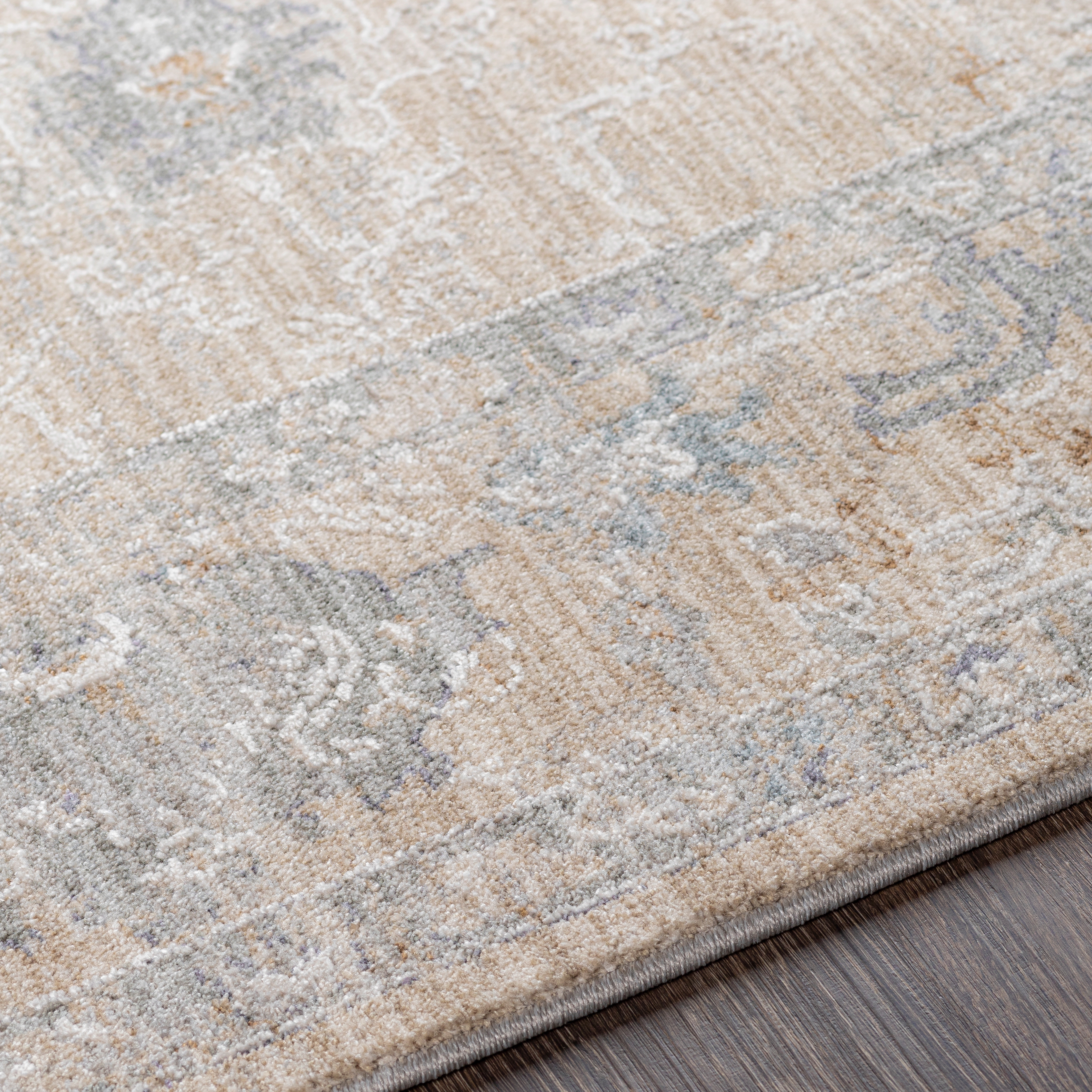 Virginia Beige Indoor 2' x 3'11" Machine Woven Rug - Image 2