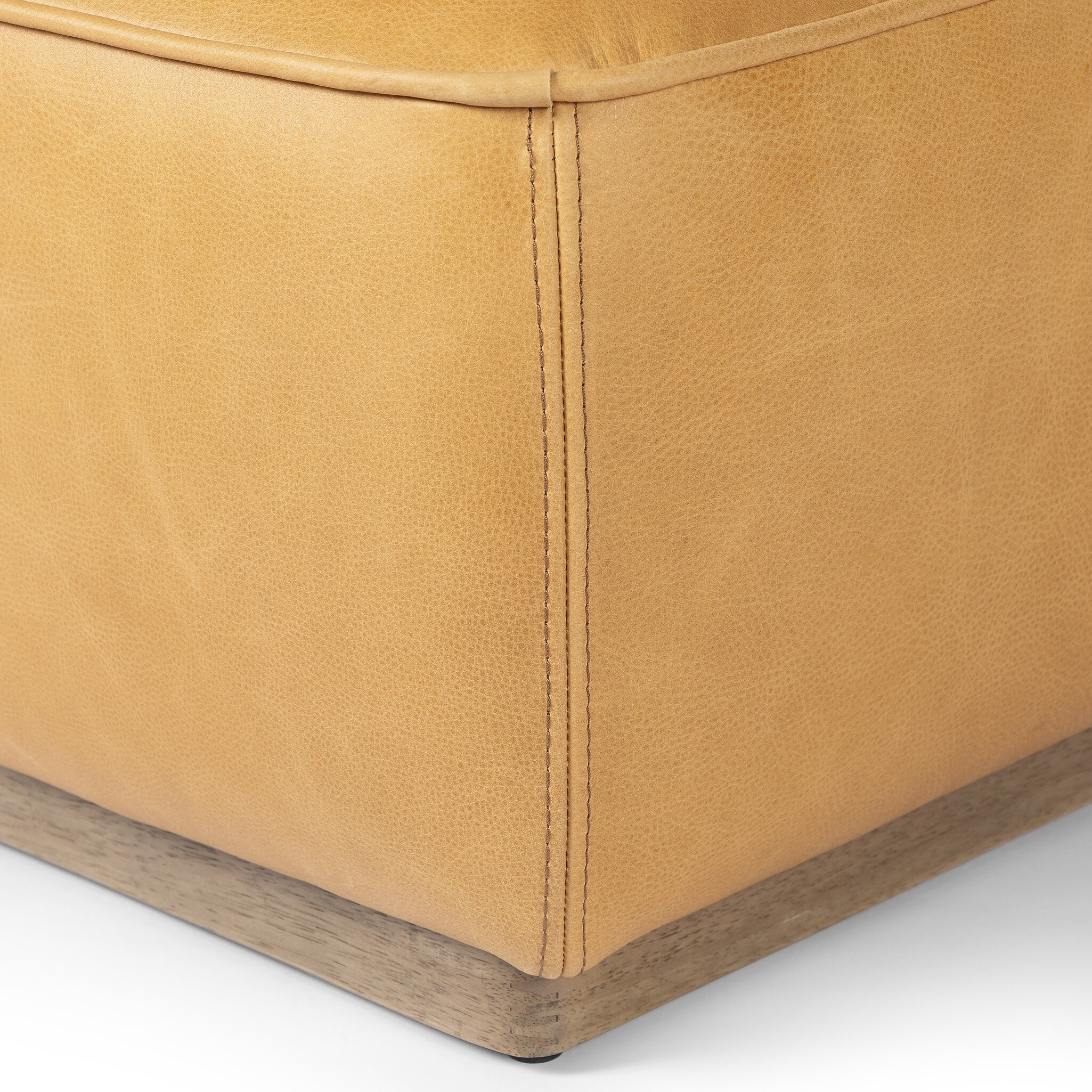 Sinclair Square Ottoman - Palermo Butterscotch - Image 4