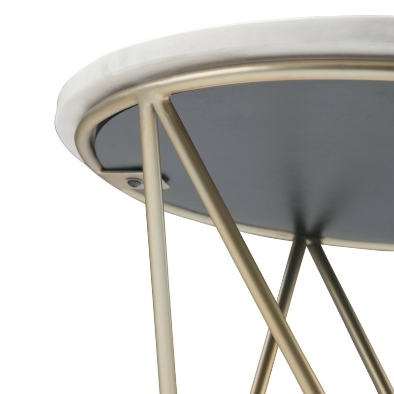 Claytor Tray Top Cross Legs End Table - Image 3