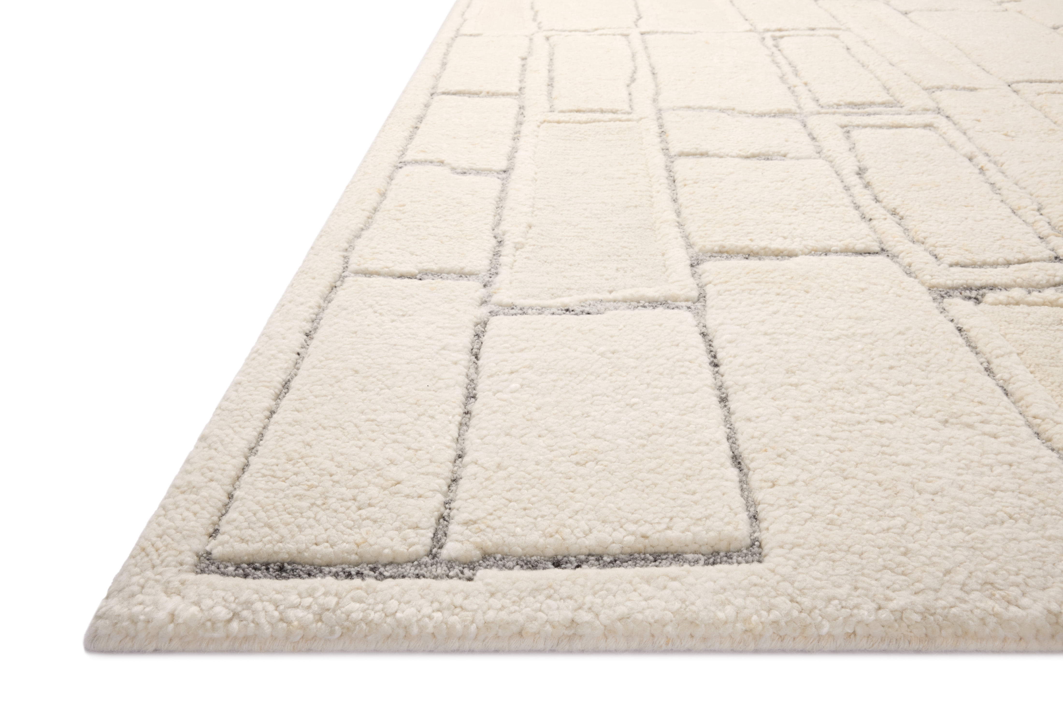 Loloi Octavia Ivory / Slate 2'-0" x 3'-0" - Image 1
