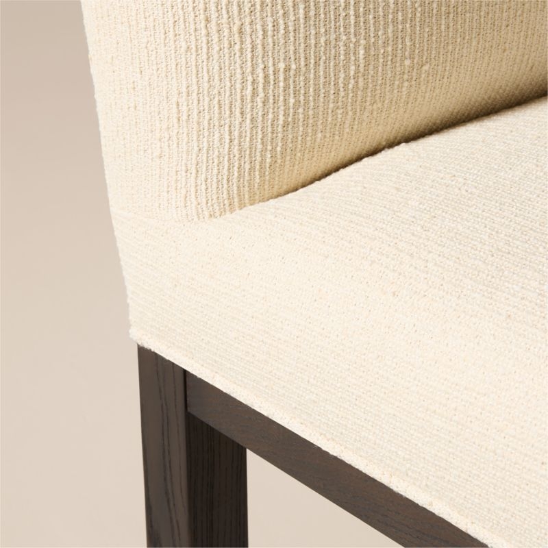 Rise White Upholstered Counter Stool - Image 2