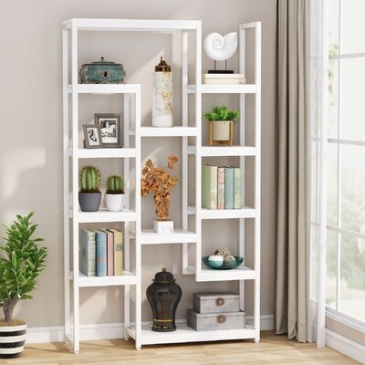 6-Tier Bookshelf 70.9 Inch Tall Bookcase - Image 0