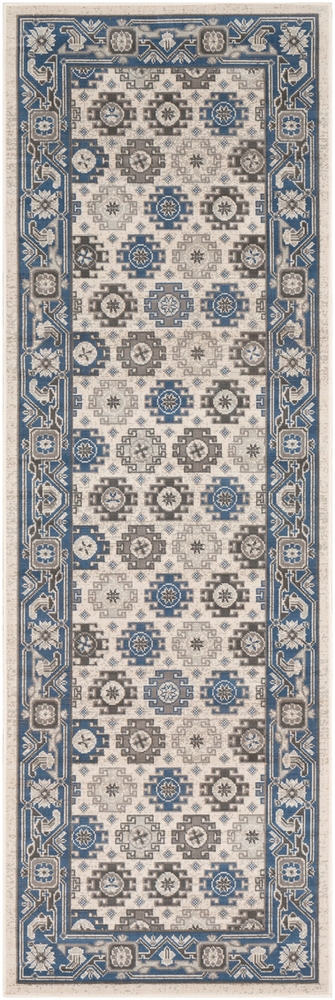 Roosevelt Beige Indoor 2'8" x 8' Machine Woven Rug - Image 0