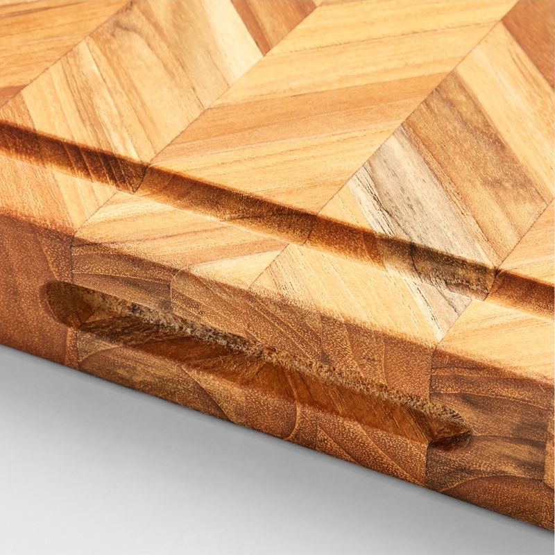 Teakhaus Herringbone Cutting Board 20"x16" - Image 1
