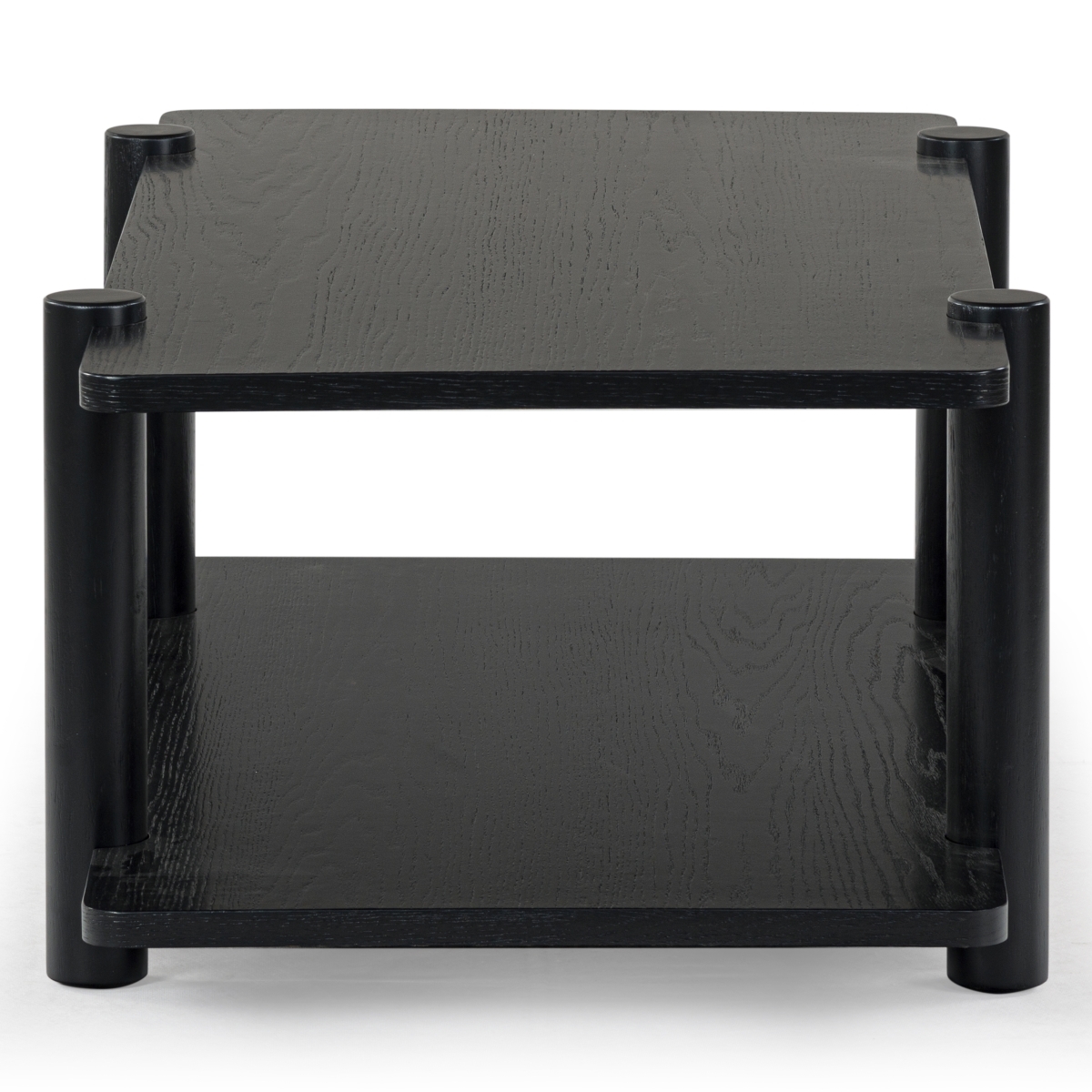Edisyn 2 Shelf Wood Coffee Table - Black - Image 4