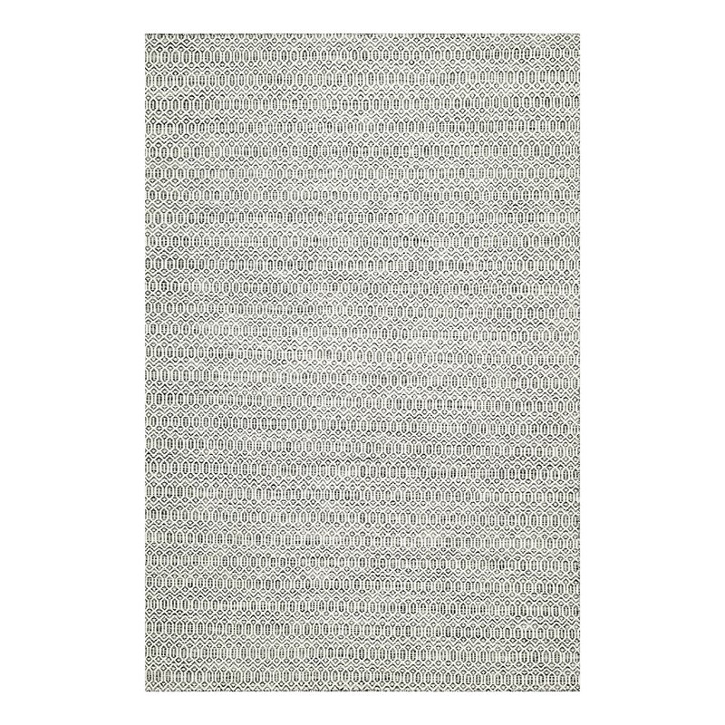Solo Rugs Chatham Geometric Handwoven Cotton Gray/White Area Rug - Image 0