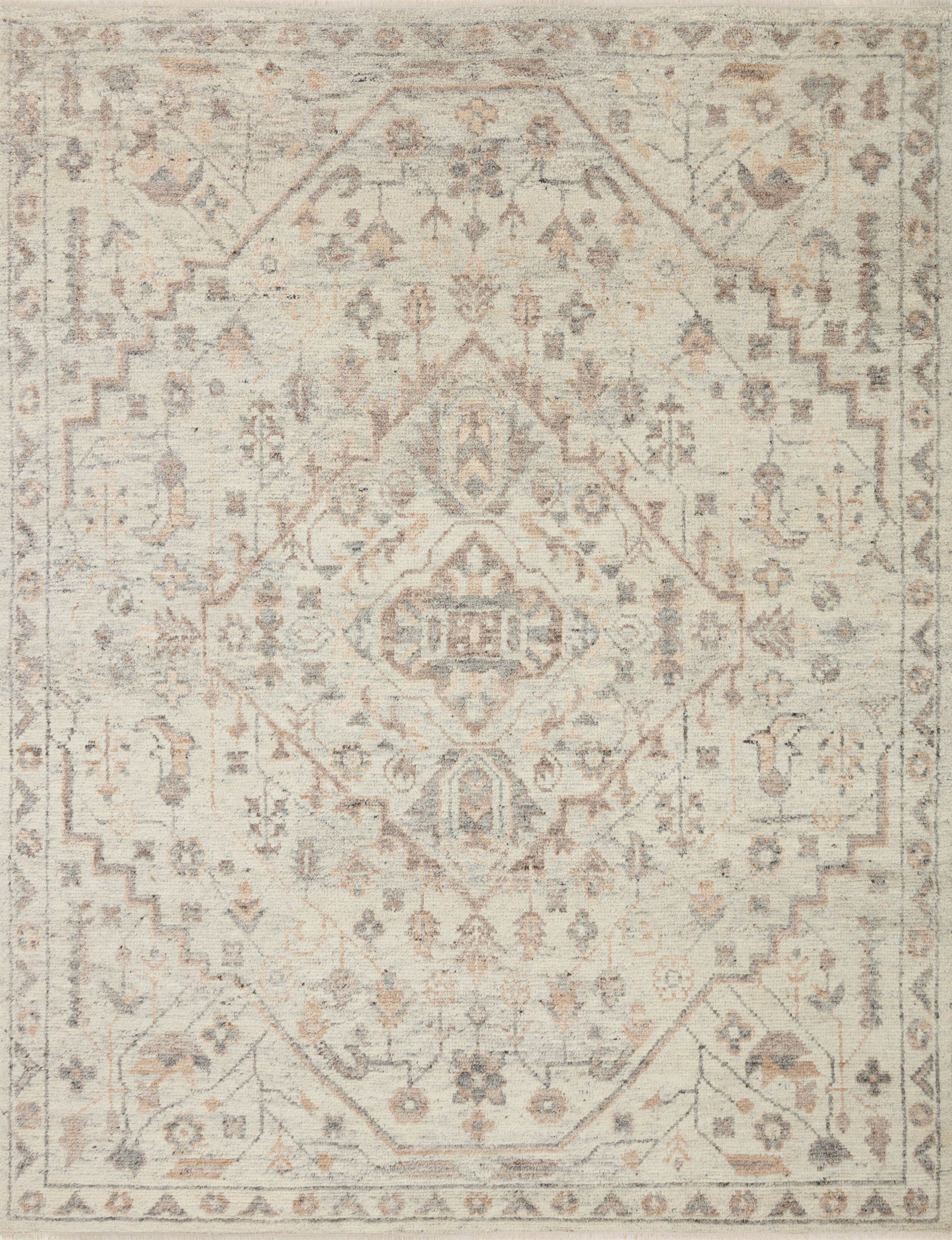 Loloi Marco Ivory / Taupe 18" x 18" Sample - Image 0