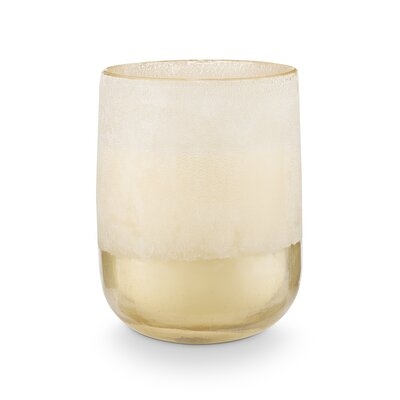 Essentials Mojave Glass Coconut Milk Mango Scented Jar Candle - Image 0