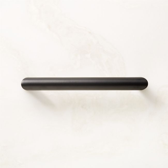Curveaux Curved Black Cabinet Handle 5'' - Image 0
