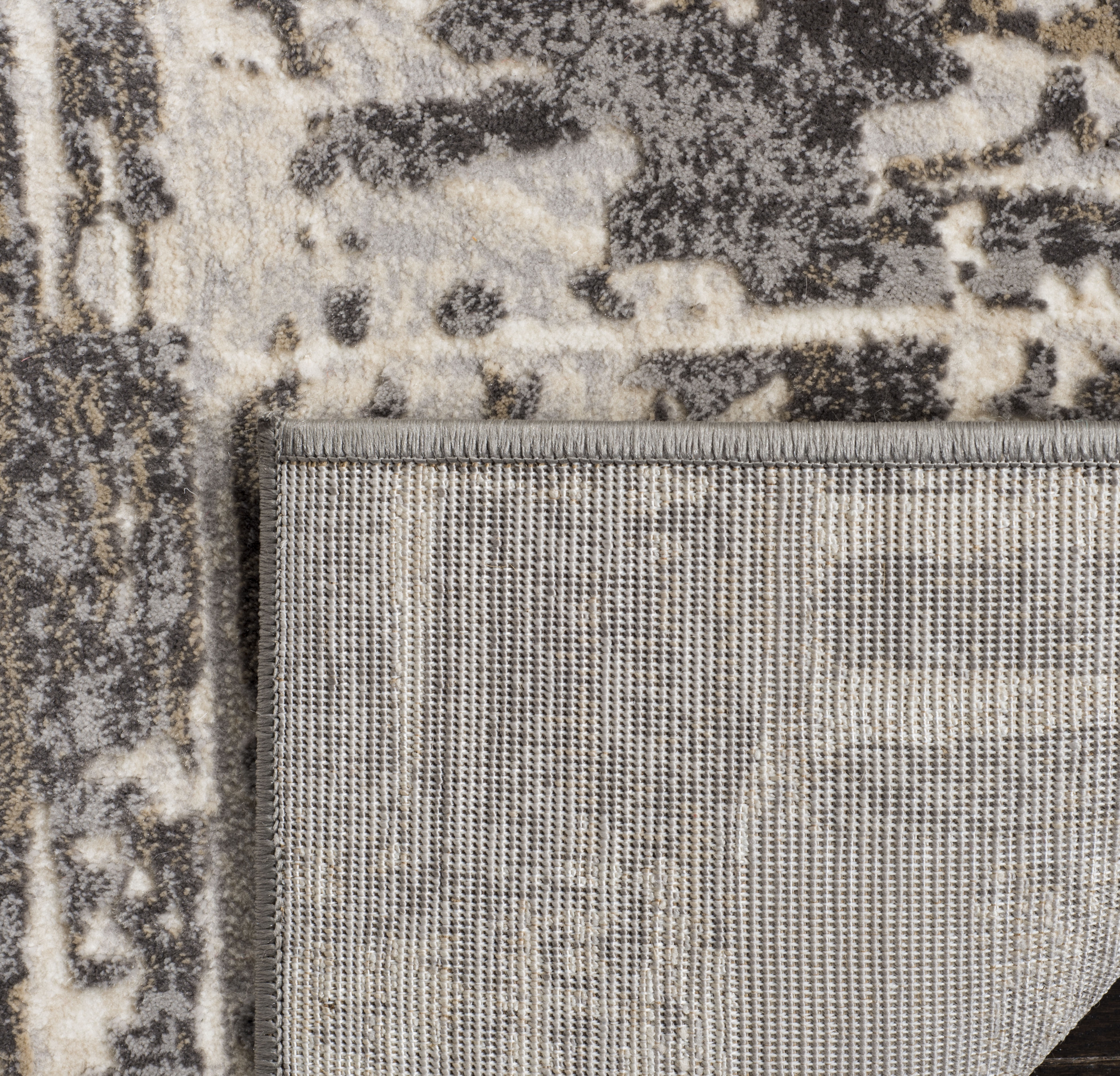 Arlo Home Woven Area Rug, VGE774F, Grey/Cream,  5' 1" X 7' 6" - Image 3