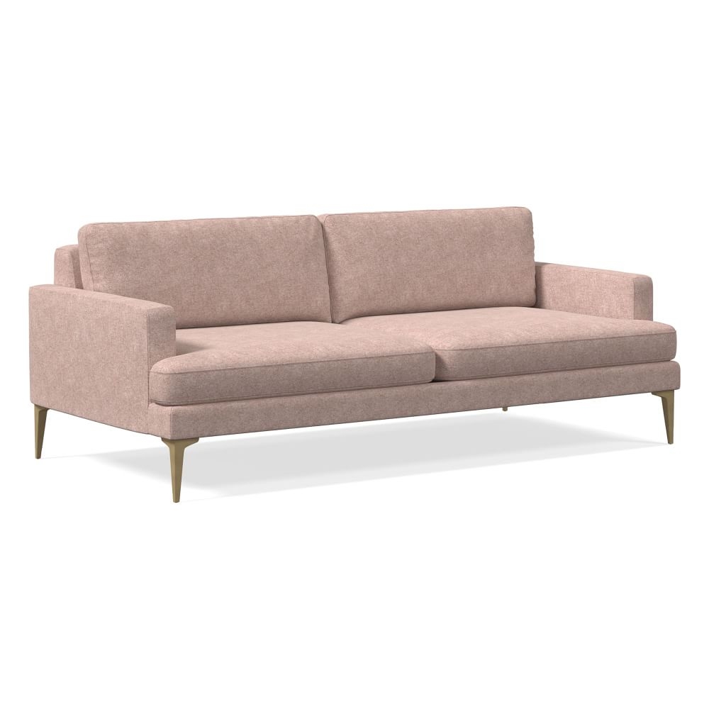 Andes 86" Multi-Seat Sofa, Standard Depth, Distressed Velvet, Mauve, BB - Image 0